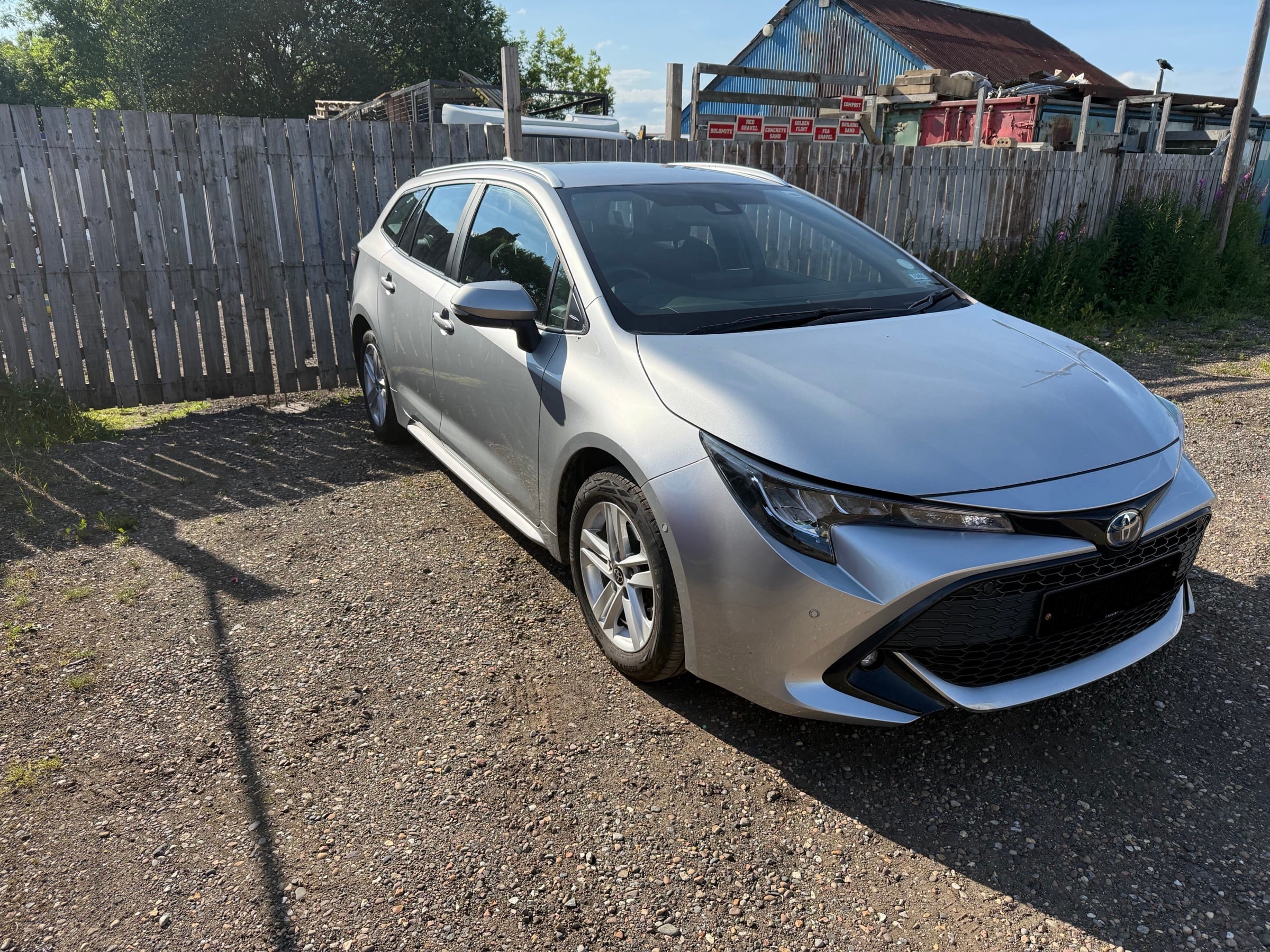 Silver Toyota private hire vehicle from the Red Kite Rentals fleet